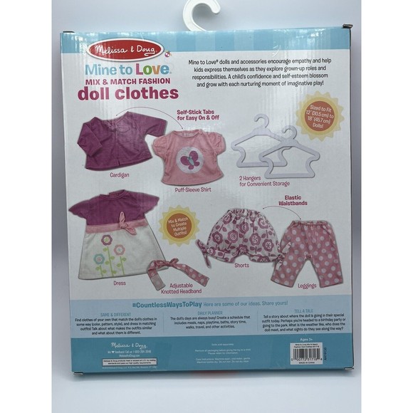 Doll Clothes Melissa & Doug Mine To Love: Mix & Match Fashion 6 Piece (Ages 3+) - Picture 9 of 16